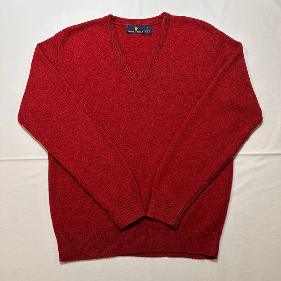 Robert Bruce Other - Vintage ‘80s Robert Bruce Red Wool Blend Sweater | USA Made| Heritage Knit| L